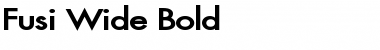 Fusi Wide Bold Font Title Preview