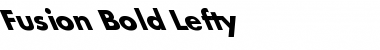 Fusion-Bold Lefty Regular Font Title Preview