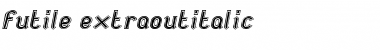 futile extraoutitalic Font Title Preview