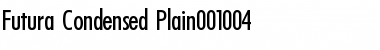 Futura Cond Cond Font Title Preview