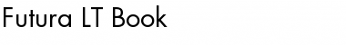 Futura LT Book Font Title Preview