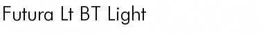 Futura Lt BT Light Font Title Preview
