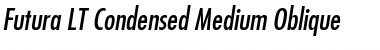 Futura LT CondensedOblique Font Title Preview