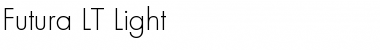 Futura LT Light Font Title Preview