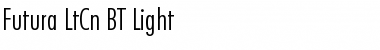 Futura LtCn BT Light Font Title Preview