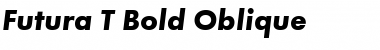 Futura T Bold Oblique Font Title Preview