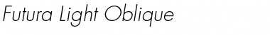 Futura-Light LightItalic Font Title Preview