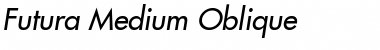Futura-Medium MediumItalic Font Title Preview