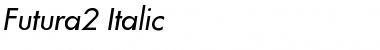 Futura2-Italic Regular Font Title Preview