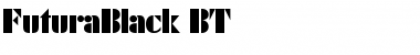 FuturaBlack BT Regular Font Title Preview