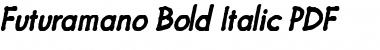 Futuramano Bold Italic Font Title Preview