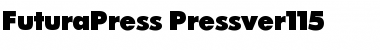 Futura press Press Font Title Preview