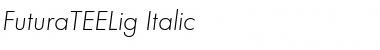 FuturaTEELig Italic Font Title Preview