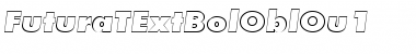 FuturaTExtBolOblOu1 Regular Font Title Preview