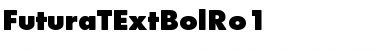 FuturaTExtBolRo1 Regular Font Title Preview