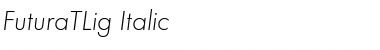 FuturaTLig Italic Font Title Preview
