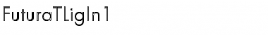 FuturaTLigIn1 Regular Font Title Preview