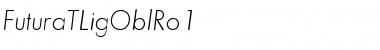 FuturaTLigOblRo1 Regular Font Title Preview