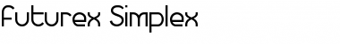 Futurex Simplex Regular Font Title Preview