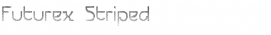 Futurex Striped Regular Font Title Preview