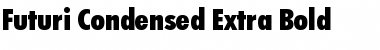 Futuri Condensed Extra Bold Font Title Preview