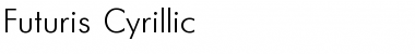 Futuris Cyrillic Font Title Preview