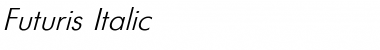 Futuris Italic Font Title Preview