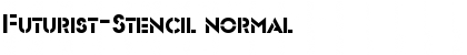 Futurist-Stencil normal Font Title Preview