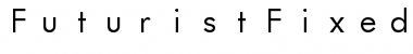 FuturistFixedWidth Regular Font Title Preview