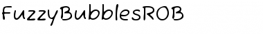 FuzzyBubblesROB Regular Font Title Preview