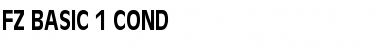 FZ BASIC 1 COND Normal Font Title Preview