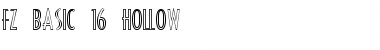 FZ BASIC 16 HOLLOW Normal Font Title Preview