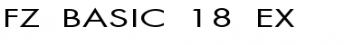 FZ BASIC 18 EX Normal Font Title Preview
