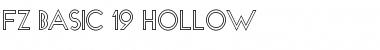 FZ BASIC 19 HOLLOW Normal Font Title Preview