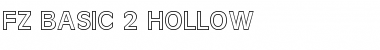 FZ BASIC 2 HOLLOW Normal Font Title Preview