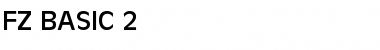 FZ BASIC 2 Normal Font Title Preview