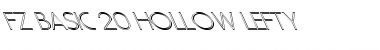 FZ BASIC 20 HOLLOW LEFTY Normal Font Title Preview