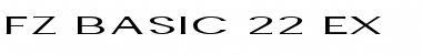 FZ BASIC 22 EX Normal Font Title Preview