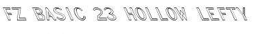 FZ BASIC 23 HOLLOW LEFTY Normal Font Title Preview