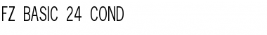 FZ BASIC 24 COND Normal Font Title Preview