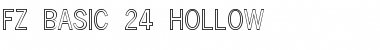FZ BASIC 24 HOLLOW Normal Font Title Preview