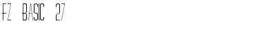 FZ BASIC 27 Normal Font Title Preview