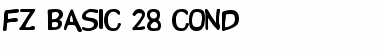 FZ BASIC 28 COND Normal Font Title Preview