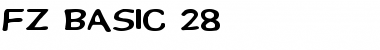 FZ BASIC 28 Normal Font Title Preview