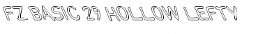 FZ BASIC 29 HOLLOW LEFTY Normal Font Title Preview