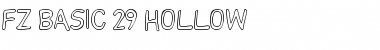 FZ BASIC 29 HOLLOW Normal Font Title Preview