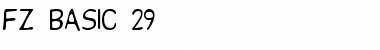 FZ BASIC 29 Normal Font Title Preview