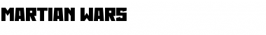 Martian Wars Regular Font Title Preview
