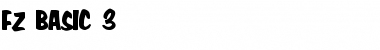 FZ BASIC 3 Normal Font Title Preview