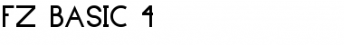 FZ BASIC 4 Normal Font Title Preview
